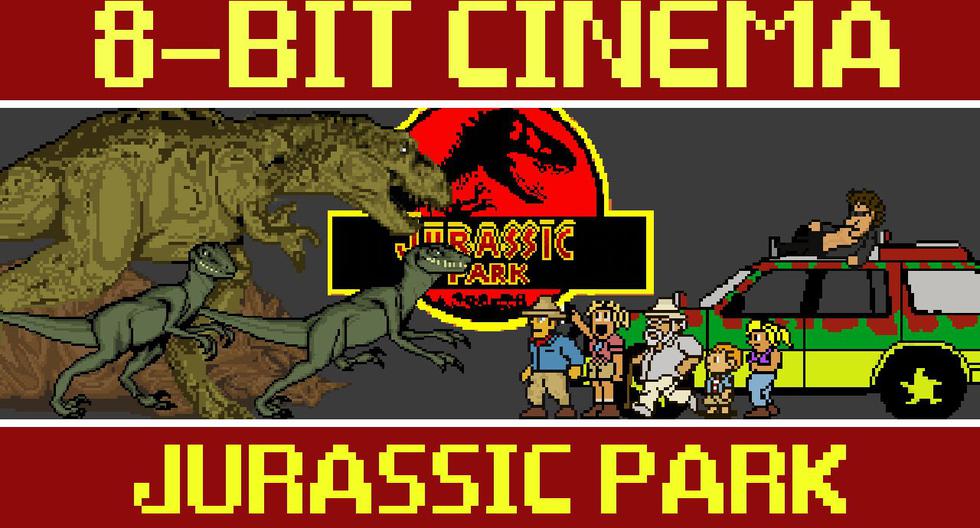 Porque no hay nada mejor que juntar dos placeres infantiles, los videojuegos de antaño y la primera edición de Jurassic Park.