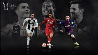 Jugador del Año de la UEFA: ¿Qué tan objetivo es el premio que irá a manos de Cristiano, Messi o Van Dijk?