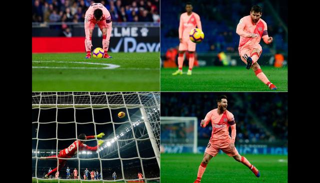 Barcelona vs. Espanyol: Lionel Messi regaló un nuevo golazo de tiro libre en el clásico de Cataluña. (Fotos: EFE/AFP)