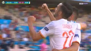 España vs. Eslovaquia: Pablo Sarabia anotó el 3-0 con pase de Jordi Alba para los españoles | VIDEO
