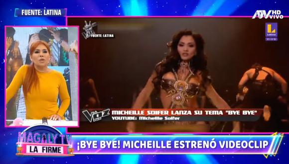 Magaly Medina compara a Micheille Soifer con Yahaira Plasencia por cantar con playback en “La Voz Perú”. (Foto: Captura)