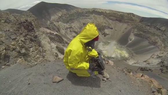 Así se ve el fondo del cráter del volcán Misti [VIDEO]