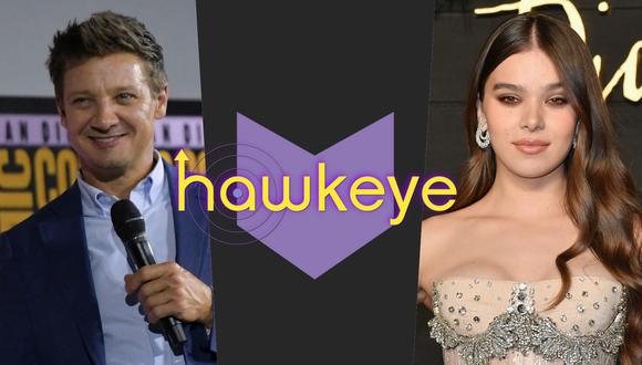 Jeremy Renner y Hailee Steinfeld asumirán el nombre código de Hawkeye en la nueva serie de Disney+. Fotos: Chris Delmas y Angela Weiss para AFP/ Marvel.