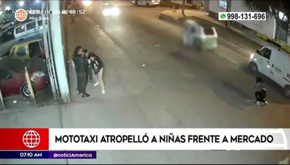 Atropellan a dos menores de edad en San Juan de Miraflores. (Foto: América Noticias)