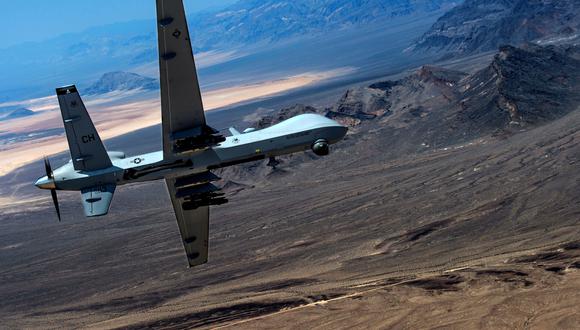 Imagen referencial. Un drone MQ-9 Reaper de Estados Unidos vuela en Nevada. REUTERS