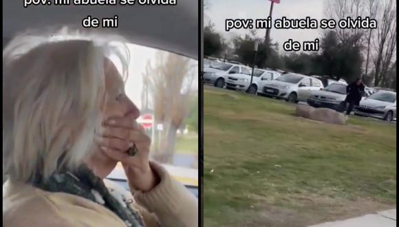 Nieta termina persiguiendo el carro de su abuela al haberla olvidado en el supermercado y la reacción de la señora es hilarante | VIDEO (Foto: Instagram/@geronto_mx).
