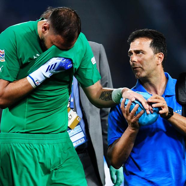 Gianluigi Donnarumma se lesionó en el Italia vs. Alemania. (Foto: EFE)