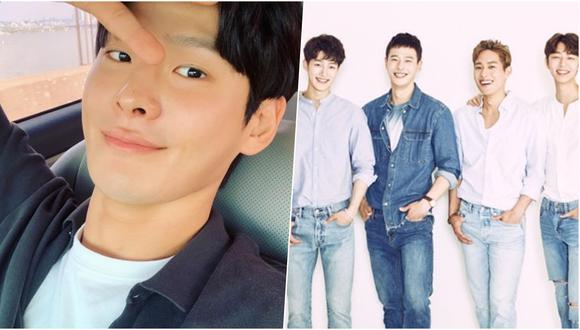 Izq.: Cha In Ha, actor coreano que fue encontrado muerto en su departamento. Der., con camisa jean: en sus épocas como miembro de SURPRISE U, agrupación de K-Pop. Fotos: Difusión.