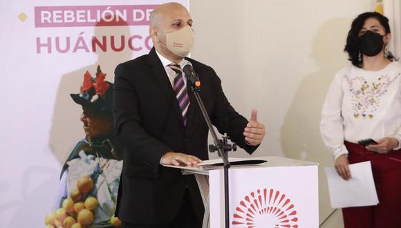 El ministro de Cultura, Alejandro Salas, participó en una actividad conmemorativa por los 210 años de la rebelión de Huánuco | Foto: Ministerio de Cultura