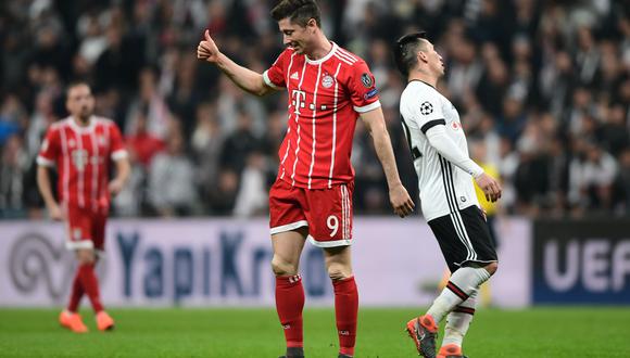 Bayern Múnich sigue con firmeza su camino en la Champions League. Superó tranquilamente a Besiktas en los octavos de final. En la ida ganó 5-0 y en la vuelta concretó un 3-1. (Foto: AFP)