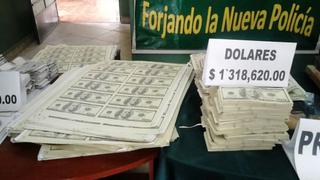 Billetes falsos: policía incautó más de 1,3 millones de dólares