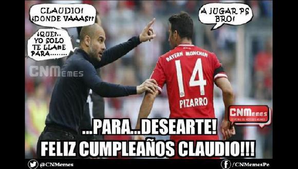 Claudio Pizarro y el meme sobre su cumpleaños número 36