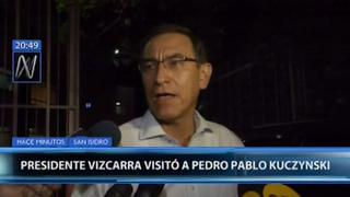 Martín Vizcarra visitó a PPK en clínica: "Enfrenta momentos difíciles"