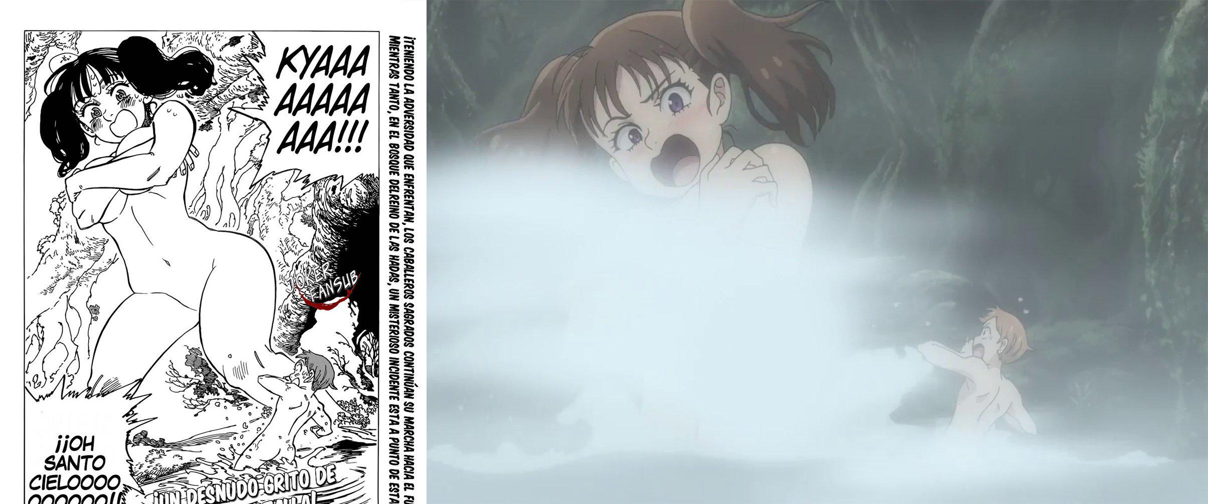 Foto del manga original y la del anime para televisión. (Foto: Vía twitter.com/SpaceFuckingBoy)