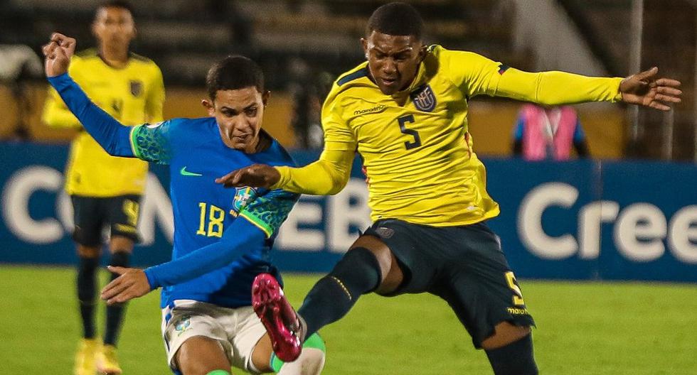 Ecuador igualó 2-2 con Brasil por la jornada 3 del hexagonal final del Sudamericano sub 17. (Foto: La Tri)