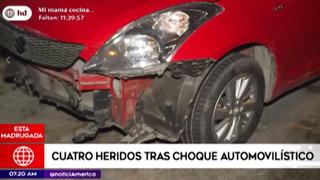 Surco: cuatro heridos dejó choque de auto manejado por actriz