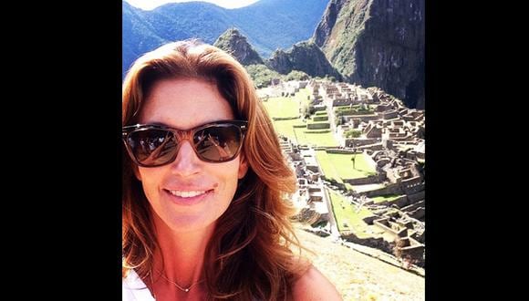 Cindy Crawford luego de visitar Machu Picchu: "Es maravilloso"