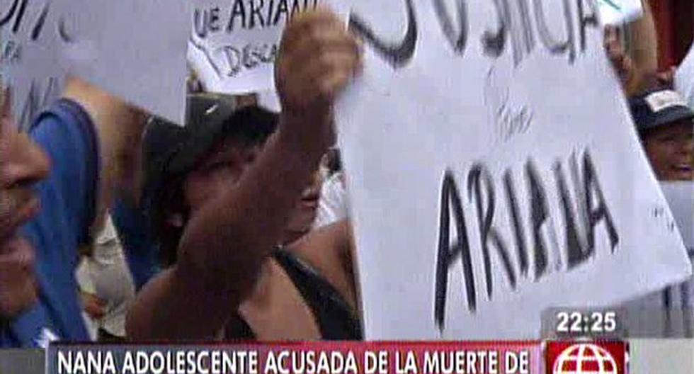 Milagros Ascarruz estará en libertad hasta que la fiscalía determine su caso. (Foto: Captura de Canal 4)