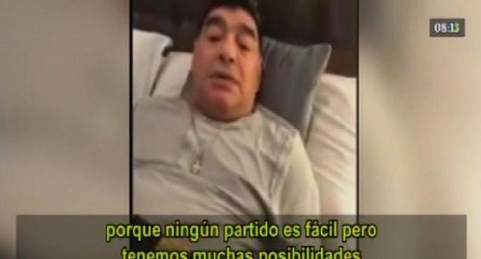 Diego Maradona opina sobre el Argentina vs Perú en video de YouTube | Foto: Captura