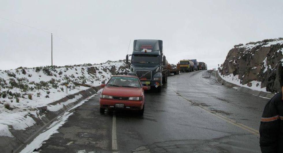 Nieve imposibilita el paso en algunas carreteras de Apurímac. (Foto: USI)