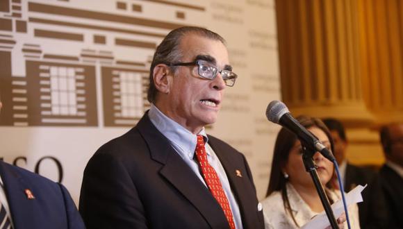 Pedro Olaechea envió oficio al ministro del Interior, pidiendo la restitución de la seguridad policial a los integrantes del disuelto Congreso (Foto: GEC)