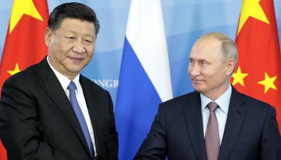 Xi Jinping junto a Vladimir Putin. (Foto: agencias)
