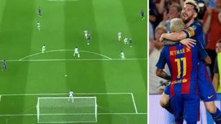Barcelona: genial toma aérea del 'tiki-taka' de Messi y Neymar