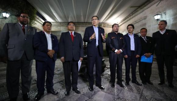 El Ejecutivo precisó que el pasado 24 de julio el presidente y autoridades de Arequipa participaron en tres reuniones (Foto: Andina).