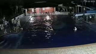 En video la muerte de niño ahogado en piscina tras sufrir ataque de epilepsia