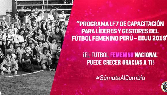 El concurso premiará a las mejores iniciativas para el crecimiento del fútbol femenino en el Perú. (Foto: Ligas F7).