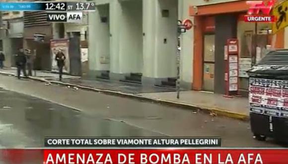 Argentina: amenaza de bomba al edificio de la AFA