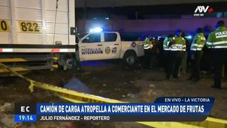 La Victoria: comerciante murió atropellado por camión en los exteriores del Mercado de Frutas