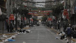 Basura, desorden y poca gente: así amaneció Gamarra tras la llegada de la Navidad | FOTOS