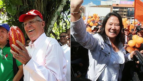PPK 43% y Keiko Fujimori 39% en segunda vuelta, según Ipsos