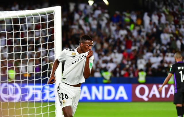 Real Madrid vs. Al Ain: Vinícius Junior generó el cuarto gol pero ningún compañero celebró con él. (Foto: Reuters/AFP)