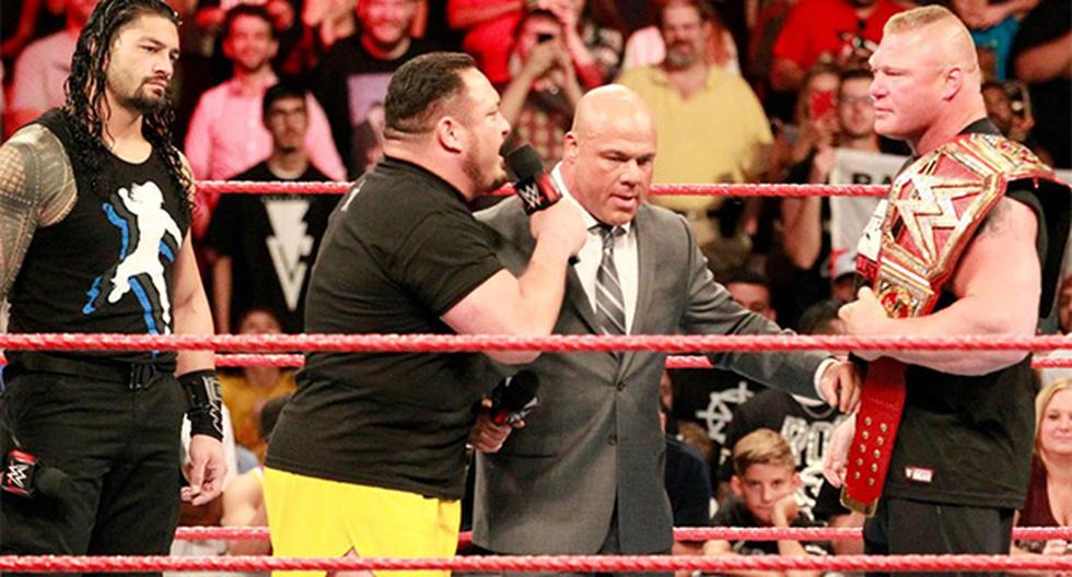 Tremendo anuncio el que se realizó en el programa de WWE RAW tras Great Balls of Fire. Se viene un gran reto entre Roman Reigns y Samoa Joe. (Foto: WWE)