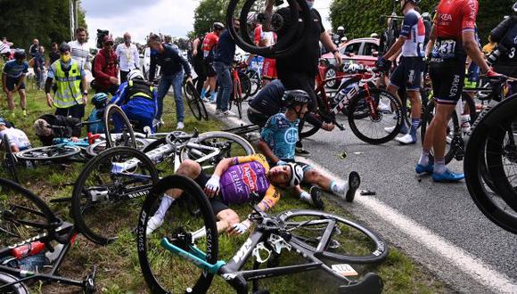 El accidente en el Tour de Francia se produjo el reciente sábado. (Foto: AFP)