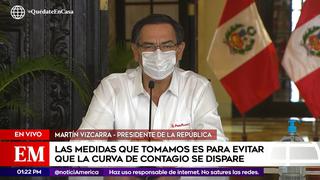 Coronavirus en Perú: Martín Vizcarra brinda balance sobre estado de emergencia utilizando mascarilla