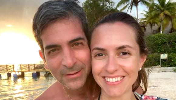 Marcelo Pecci y su esposa, la periodista Claudia Aguilera, en su luna de miel en Colombia, donde fue asesinado el fiscal paraguayo.