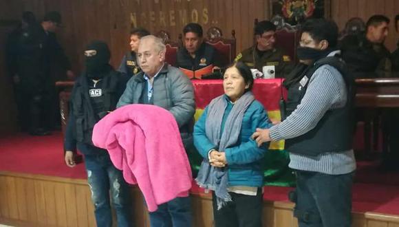 En un operativo que realizó la Policía Boliviana en La Paz se capturó a la ahora exlíder del TSE, dentro de las ordenes que hay contra los miembros de ese tribunal por el manejo que se le dio a las elecciones del 20 de octubre. (Captura de pantalla)