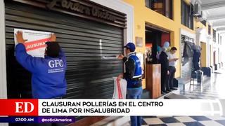 Clausuran conocidas pollerías por insalubres en el Centro de Lima