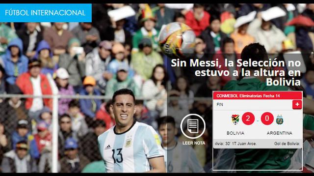 Las portadas de los medios argentinos tras caer con Bolivia - 5