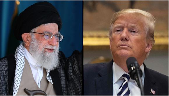 Guía supremo iraní dice que Donald Trump ha "desacreditado" a Estados Unidos con las sanciones (Foto: EFE/AFP)