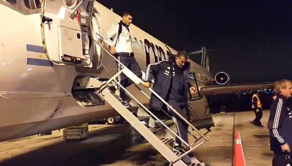 Argentina ya está en Lima para el partido ante Perú