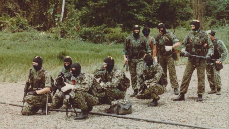 Once in Colombia, the mercenaries trained to carry out the attack.  (TWO RIVERS MEDIA).