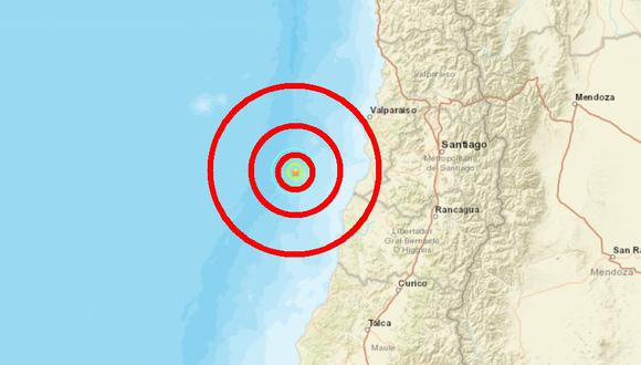 Chile: Fuerte temblor de magnitud 5,3 sacude Santiago y Valparaíso. (Captura)