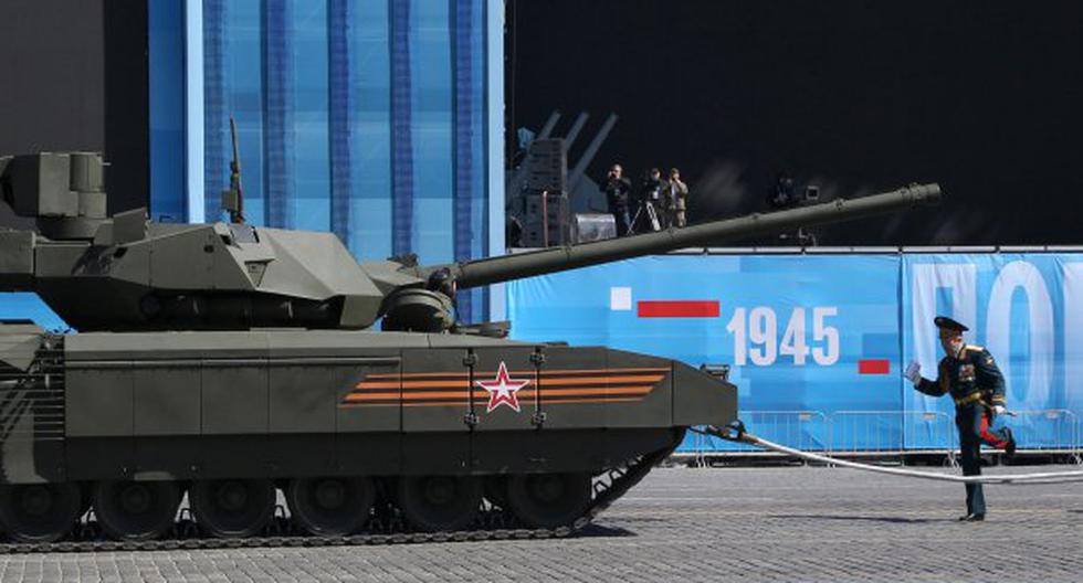Nuevo tanque Armata T-14 se cala en ensayo general de desfile en Plaza Roja. (Foto: Getty Images)