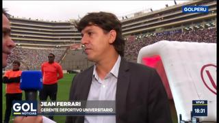 Jean Ferrari aseguró que le ganarán el clásico a Alianza Lima a pesar de sus contrataciones [VIDEO]