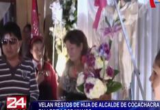 Huaicos Chosica: Velan restos de hija del alcalde de Cocachacra