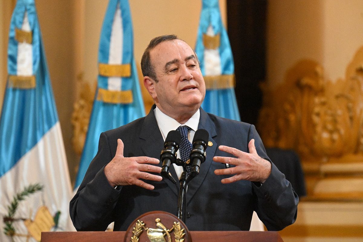 The President of Guatemala, Alejandro Giammattei.  (Photo: AFP)